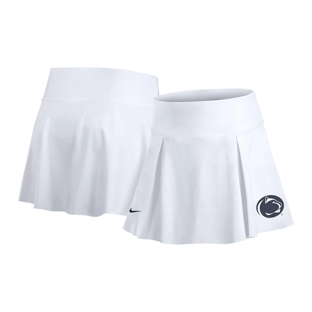 Women's Nike White Penn State Nittany Lions Club Performance Tennis Skirt with Shorts