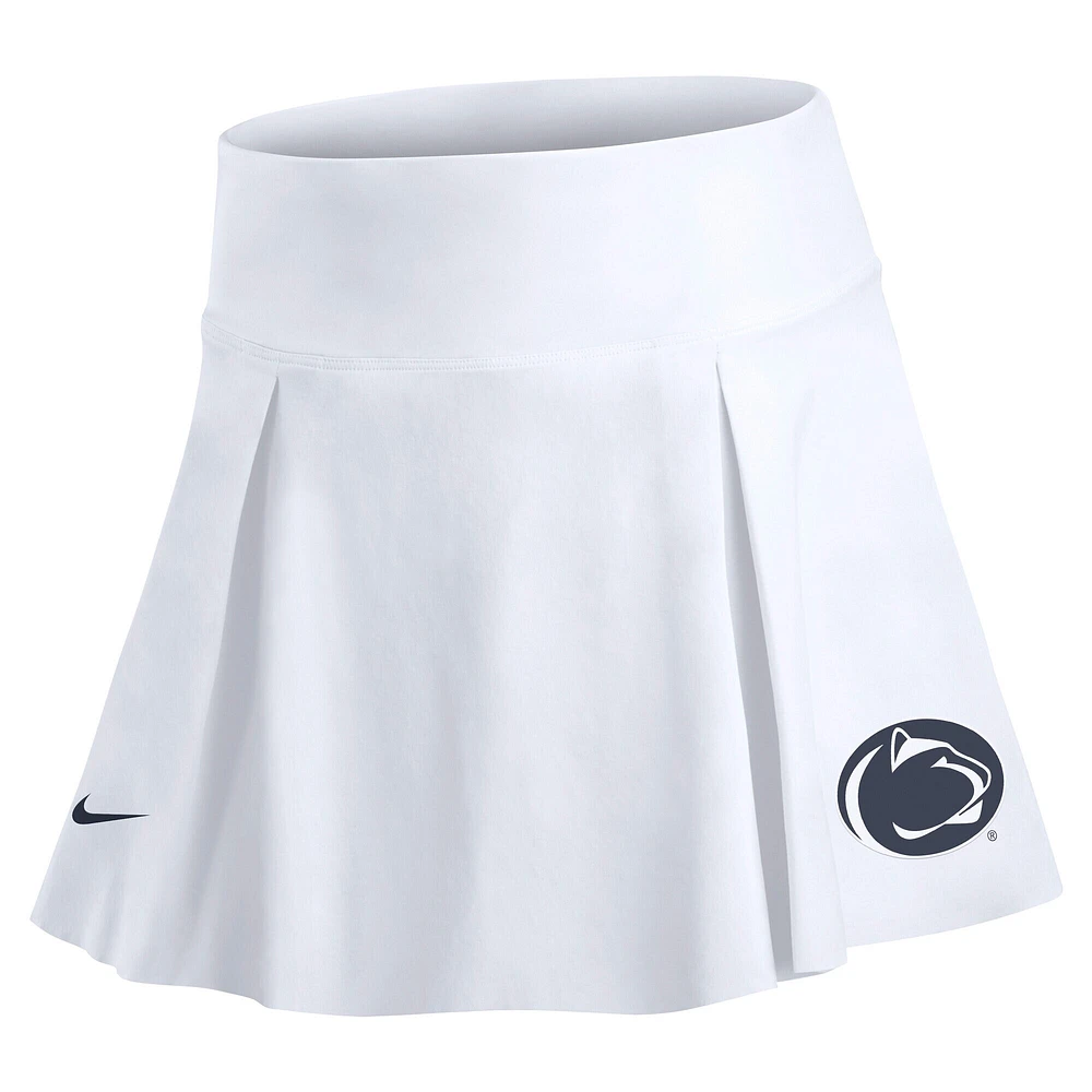 Women's Nike White Penn State Nittany Lions Club Performance Tennis Skirt with Shorts