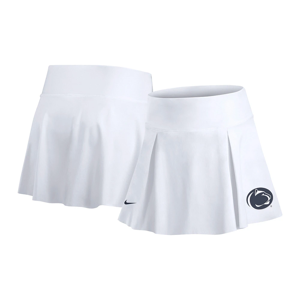 Women's Nike White Penn State Nittany Lions Club Performance Tennis Skirt with Shorts