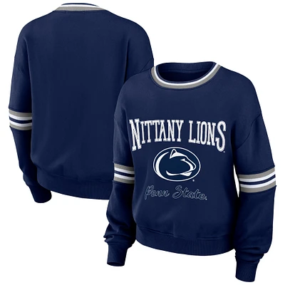 WEAR by Erin Andrews Navy Penn State Nittany Lions Sweat-shirt vintage pour femmes