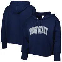 Sweat à capuche court ZooZatz Navy Penn State Nittany Lions Core University pour femme