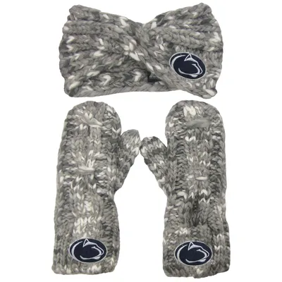 Penn State Nittany Lions ZooZatz Women's Logo Marled Headband and Mitten Set