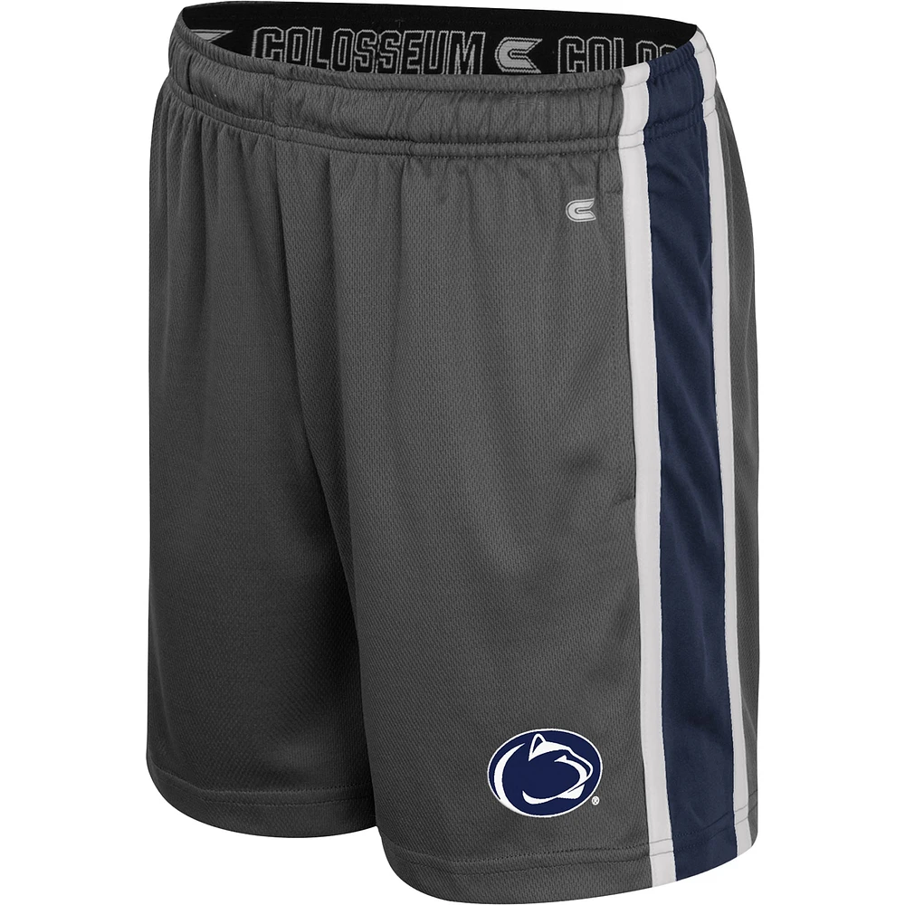 Youth Colosseum Charcoal Penn State Nittany Lions Ripple Shorts