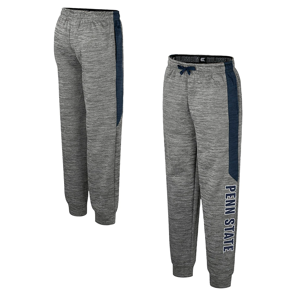 Pantalon polaire pour jeunes Colosseum Heather Grey Penn State Nittany Lions