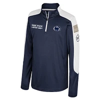 Youth Colosseum  Navy Penn State Nittany Lions OHT Military Appreciation Cyclone Quarter-Zip Windshirt