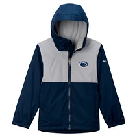 Youth Columbia  Navy Penn State Nittany Lions Rainy Fields Lined Hoodie Full-Zip Jacket