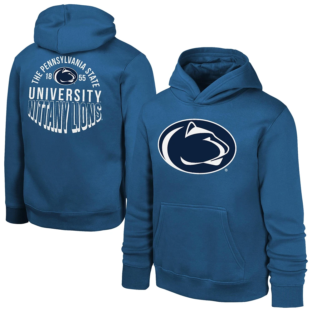 Youth Navy Penn State Nittany Lions Team Banner Fleece Pullover Hoodie