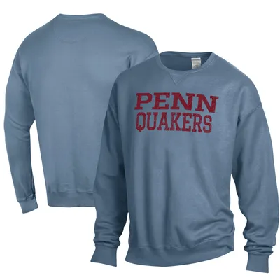 Pennsylvania Quakers ComfortWash Garment Dyed Fleece Crewneck Pullover Sweatshirt