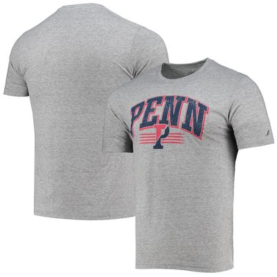 Men's League Collegiate Wear Heathered Gray Pennsylvania Quakers Upperclassman Reclaim Recycled Jersey T-Shirt