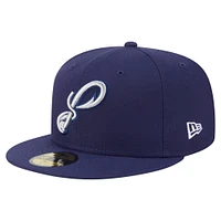 Men's New Era  Navy Pensacola Blue Wahoos Authentic Collection 59FIFTY Fitted Hat