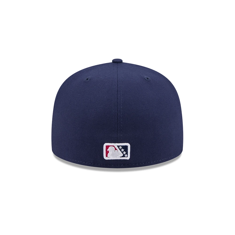 Casquette ajustée 59FIFTY bleu marine Pensacola Blue Wahoos Theme Nights de New Era pour homme