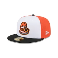 Men's New Era  White Peoria Chiefs Theme Nights 59FIFTY Fitted Hat
