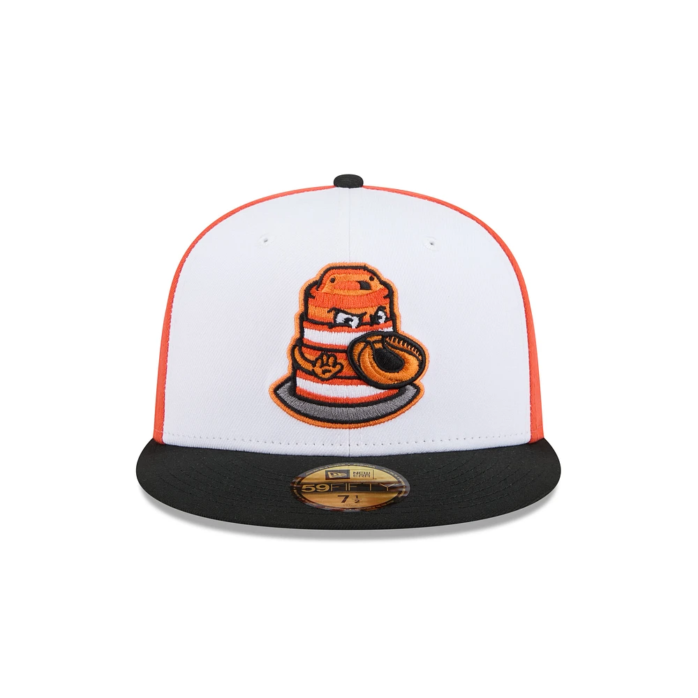 Men's New Era  White Peoria Chiefs Theme Nights 59FIFTY Fitted Hat