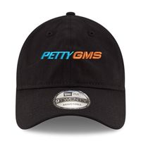 Men's New Era Black Petty GMS Motorsports Enzyme Washed 9TWENTY Adjustable Hat