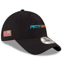 Men's New Era Black Petty GMS Motorsports Enzyme Washed 9TWENTY Adjustable Hat