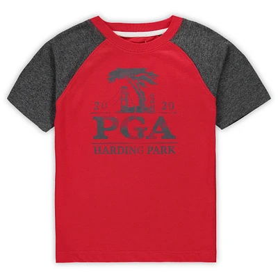 T-shirt Randy Raglan du championnat PGA 2020 pour tout-petits Garb Red