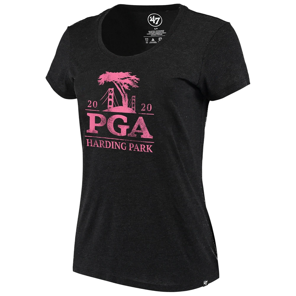 Women's '47 Black 2020 PGA Championship Imprint Club T-Shirt