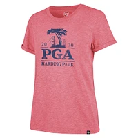 T-shirt '47 Heathered Red 2020 PGA Championship Imprint Match Hero pour femme