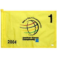 Event-Used #1 Yellow Pin Flag from The American Express Championship on September 30th to October 3rd 2004