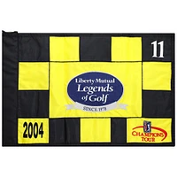 Event-Used #11 Yellow and Black Pin Flag from The Legends of Golf Tournament on April 23rd to 25th 2004