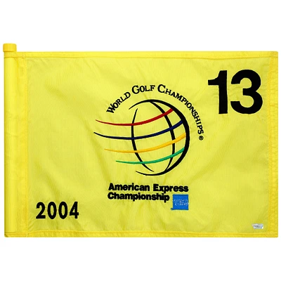 Event-Used #13 Yellow Pin Flag from The American Express Championship on September 30th to October 3rd 2004