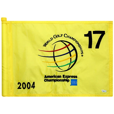 Event-Used #17 Yellow Pin Flag from The American Express Championship on September 30th to October 3rd 2004