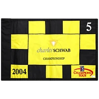 Event-Used #5 Yellow and Black Pin Flag from The Charles Schwab Cup Championship on October 22nd to 24th 2004