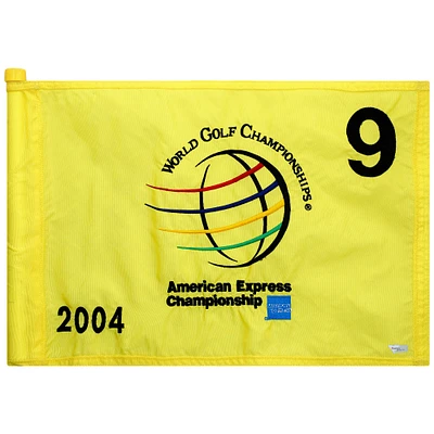 Event-Used #9 Yellow Pin Flag from The American Express Championship on September 30th to October 3rd 2004