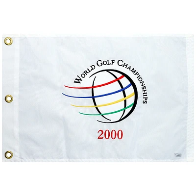 Event-Used White Pin Flag from The 2000 World Golf Championships