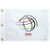 Event-Used White Pin Flag from The 2000 World Golf Championships
