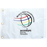 Event-Used White Pin Flag from The Accenture Match Play Championship on January 3rd to 7th 2001