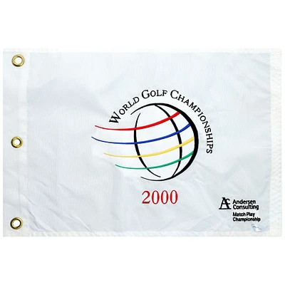 Event-Used White Pin Flag from The Match Play Championship on February 23rd to 27th 2000