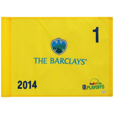 PGA TOUR Event-Used #1 Yellow Pin Flag from The Barclays Playoffs on August 21st to 24th 2014