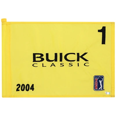 PGA TOUR Event-Used #1 Yellow Pin Flag from The Buick Classic on June 10th to 13th 2004