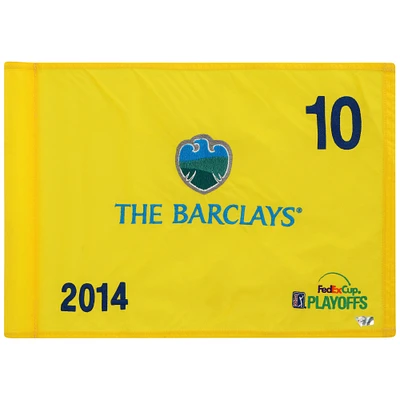 PGA TOUR Event-Used #10 Yellow Pin Flag from The Barclays Playoffs on August 21st to 24th 2014