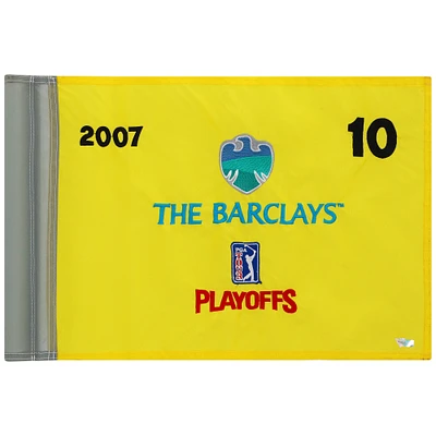 PGA TOUR Event-Used #10 Yellow Pin Flag from The Barclays Playoffs on August 23rd to 26th 2007