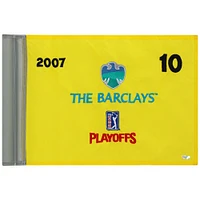 PGA TOUR Event-Used #10 Yellow Pin Flag from The Barclays Playoffs on August 23rd to 26th 2007