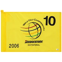 PGA TOUR Event-Used #10 Yellow Pin Flag from the Bridgestone Invitational on August 24-27 2006