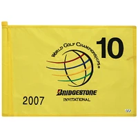 PGA TOUR Event-Used #10 Yellow Pin Flag from The Bridgestone Invitational on August 2nd to 5th 2007