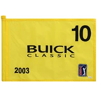 PGA TOUR Event-Used #10 Yellow Pin Flag from The Buick Classic on June 19th to 22nd 2003