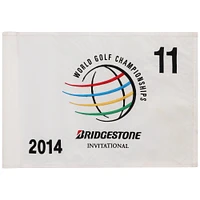PGA TOUR Event-Used #11 White Pin Flag from The Bridgestone Invitational on July 31st to August 3rd 2014