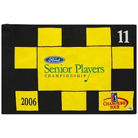 PGA TOUR Event-Used #11 Yellow/Black Pin Flag from the SENIOR PLAYERS Championship on July
