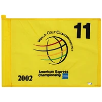 PGA TOUR Event-Used #11 Yellow Pin Flag from The American Express Championship on September 19th to 22nd 2002