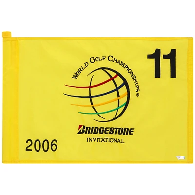 PGA TOUR Event-Used #11 Yellow Pin Flag from the Bridgestone Invitational on August 24-27 2006