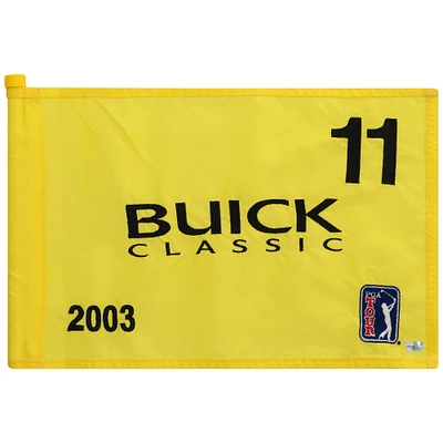 PGA TOUR Event-Used #11 Yellow Pin Flag from The Buick Classic on June 19th to 22nd 2003