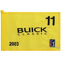PGA TOUR Event-Used #11 Yellow Pin Flag from The Buick Classic on June 19th to 22nd 2003