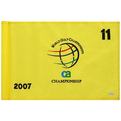 PGA TOUR Event-Used #11 Yellow Pin Flag from The CA Championship on March 22nd to 25th 2007