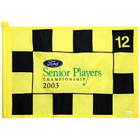 PGA TOUR Event-Used #12 Yellow Pin Flag from SENIOR PLAYERS Championship on July 10th to 13th 2003