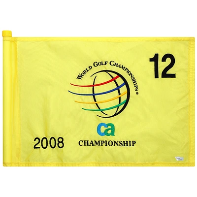 PGA TOUR Event-Used #12 Yellow Pin Flag from The CA Championship on March 17th to 23rd 2008
