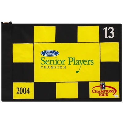 PGA TOUR Event-Used #13 Yellow/Black Pin Flag from the SENIOR PLAYERS Championship on July 8-11 2004